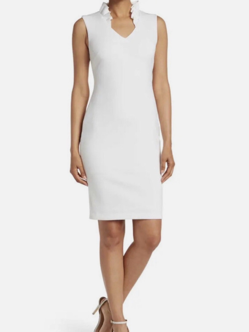 Calvin Klein SCUBA SLEEVELESS SHEATH DRESS - Picture 4 of 4
